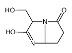 3-(hydroxymethyl)-3,6,7,7a-tetrahydro-1H-pyrrolo[1,2-a]imidazole-2,5-dione结构式