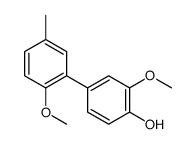 2-methoxy-4-(2-methoxy-5-methylphenyl)phenol结构式