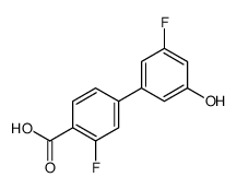 2-fluoro-4-(3-fluoro-5-hydroxyphenyl)benzoic acid Structure
