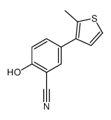 2-hydroxy-5-(2-methylthiophen-3-yl)benzonitrile结构式