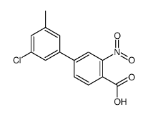 4-(3-chloro-5-methylphenyl)-2-nitrobenzoic acid Structure