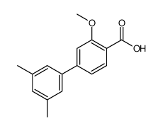 4-(3,5-dimethylphenyl)-2-methoxybenzoic acid Structure