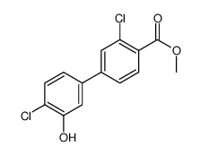 methyl 2-chloro-4-(4-chloro-3-hydroxyphenyl)benzoate Structure