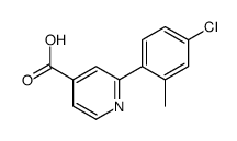 2-(4-chloro-2-methylphenyl)pyridine-4-carboxylic acid结构式