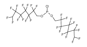 bis(2,2,3,3,4,4,5,5,6,6,7,7-dodecafluoroheptyl) phosphorochloridite Structure