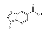 3-溴吡唑并[1,5-a]嘧啶-6-羧酸结构式