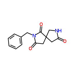 2-Benzyl-2,7-diazaspiro[4.4]nonane-1,3,8-trione结构式