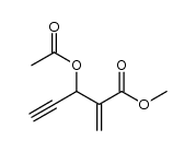 methyl 3-acetoxy-2-methylenepent-4-ynoate结构式