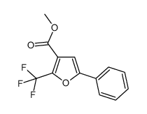 methyl 5-phenyl-2-(trifluoromethyl)furan-3-carboxylate Structure