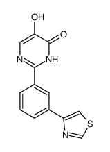 5-hydroxy-2-[3-(1,3-thiazol-4-yl)phenyI]pyrimidin-4(3H)-one Structure