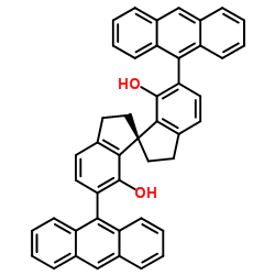 (1R)-6,6'-di-9-anthracenyl-2,2',3,3'-tetrahydro-1,1'-Spirobi[1H-indene]-7,7'-diol Structure