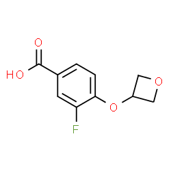 3-Fluoro-4-(oxetan-3-yloxy)benzoic acid结构式