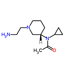 N-[(3S)-1-(2-Aminoethyl)-3-piperidinyl]-N-cyclopropylacetamide结构式