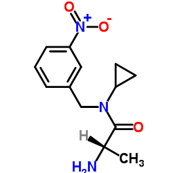 N-Cyclopropyl-N-(3-nitrobenzyl)alaninamide Structure
