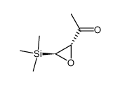 Ethanone, 1-[3-(trimethylsilyl)oxiranyl]-, (2S-trans)- (9CI) structure