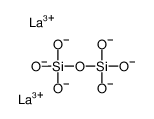 lanthanum(3+),trioxido(trioxidosilyloxy)silane结构式