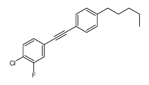 1-chloro-2-fluoro-4-[2-(4-pentylphenyl)ethynyl]benzene结构式