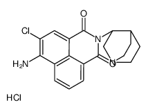 6-amino-2-[(3S)-1-azabicyclo[2.2.2]octan-3-yl]-5-chlorobenzo[de]isoquinoline-1,3-dione,hydrochloride结构式
