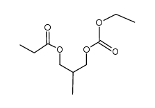 3-[(ethoxycarbonyl)oxy]-2-methylpropyl propanoate结构式