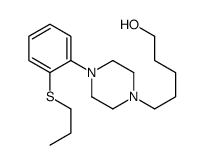 5-[4-(2-propylsulfanylphenyl)piperazin-1-yl]pentan-1-ol结构式