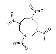 1-acetyloctahydro-3,5,7-trinitro-1,3,5,7-tetrazocine Structure