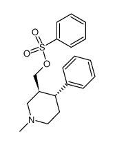 Benzenesulfonic acid (3S,4R)-1-methyl-4-phenyl-piperidin-3-ylmethyl ester结构式