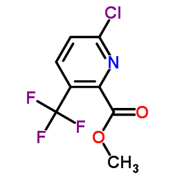 6-氯-3-(三氟甲基)吡啶-2-羧酸甲酯结构式
