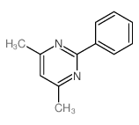 Pyrimidine,4,6-dimethyl-2-phenyl- structure