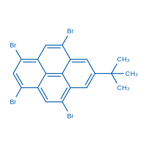 1,3,5,9-四溴-7-(叔丁基)芘结构式