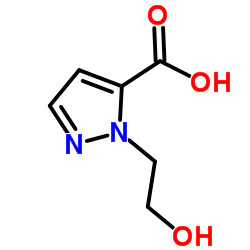 1-(2-羟基乙基)-1H-吡唑-5-羧酸结构式