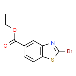 2-溴苯并[d]噻唑-5-羧酸乙酯结构式
