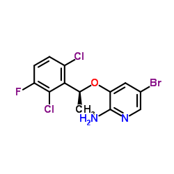 (S)-5-bromo-3-(1-(2,6-dichloro-3-fluorophenyl)ethoxy)pyridin-2-amine Structure