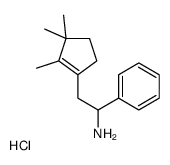 1-phenyl-2-(2,3,3-trimethylcyclopenten-1-yl)ethanamine,hydrochloride Structure