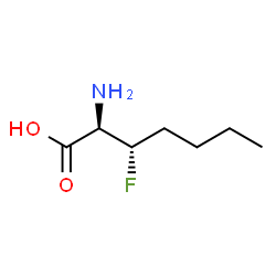 Heptanoic acid, 2-amino-3-fluoro-, [S-(R*,S*)]- (9CI)结构式
