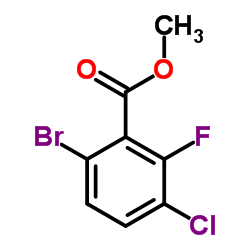 Methyl 6-bromo-3-chloro-2-fluorobenzoate structure