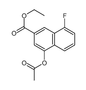 Ethyl 4-acetoxy-8-fluoro-2-naphthoate Structure