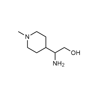 2-Amino-2-(1-methylpiperidin-4-yl)ethan-1-ol Structure
