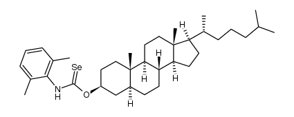 N-(2,6-dimethylphenyl)selenocarbamate of cholestanol结构式