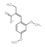 Benzene,2,4-dimethoxy-1-(2-nitro-1-buten-1-yl)- Structure
