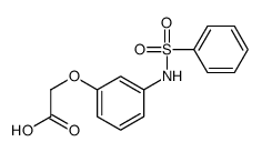2-[3-(benzenesulfonamido)phenoxy]acetic acid结构式