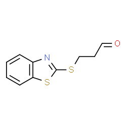 Propanal, 3-(2-benzothiazolylthio)- (9CI) structure