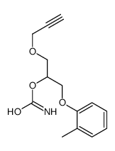1-(2-Methylphenoxy)-3-(2-propynyloxy)-2-propanol carbamate structure
