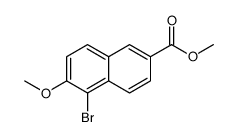 methyl 5-bromo-6-methoxynaphthalene-2-carboxylate Structure