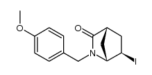 (1R,4S,6R)-6-Iodo-2-(p-methoxybenzyl)-2-azabicyclo[2.2.1]-3-heptanone结构式