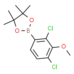 2,4-Dichloro-3-methoxyphenylboronic acid pinacol ester结构式