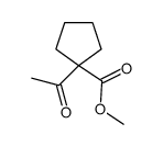 甲基1-乙酰基环戊烷羧酸酯结构式