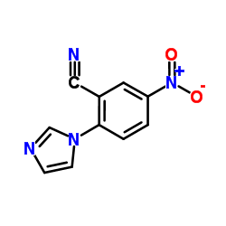 2-(1H-Imidazol-1-yl)-5-nitrobenzonitrile结构式