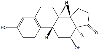 3,12β-Dihydroxy-1,3,5(10)-estratrien-17-one结构式