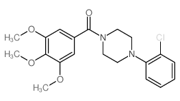 [4-(2-chlorophenyl)piperazin-1-yl]-(3,4,5-trimethoxyphenyl)methanone picture