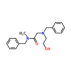 N,N2-Dibenzyl-N2-(2-hydroxyethyl)-N-methylglycinamide结构式